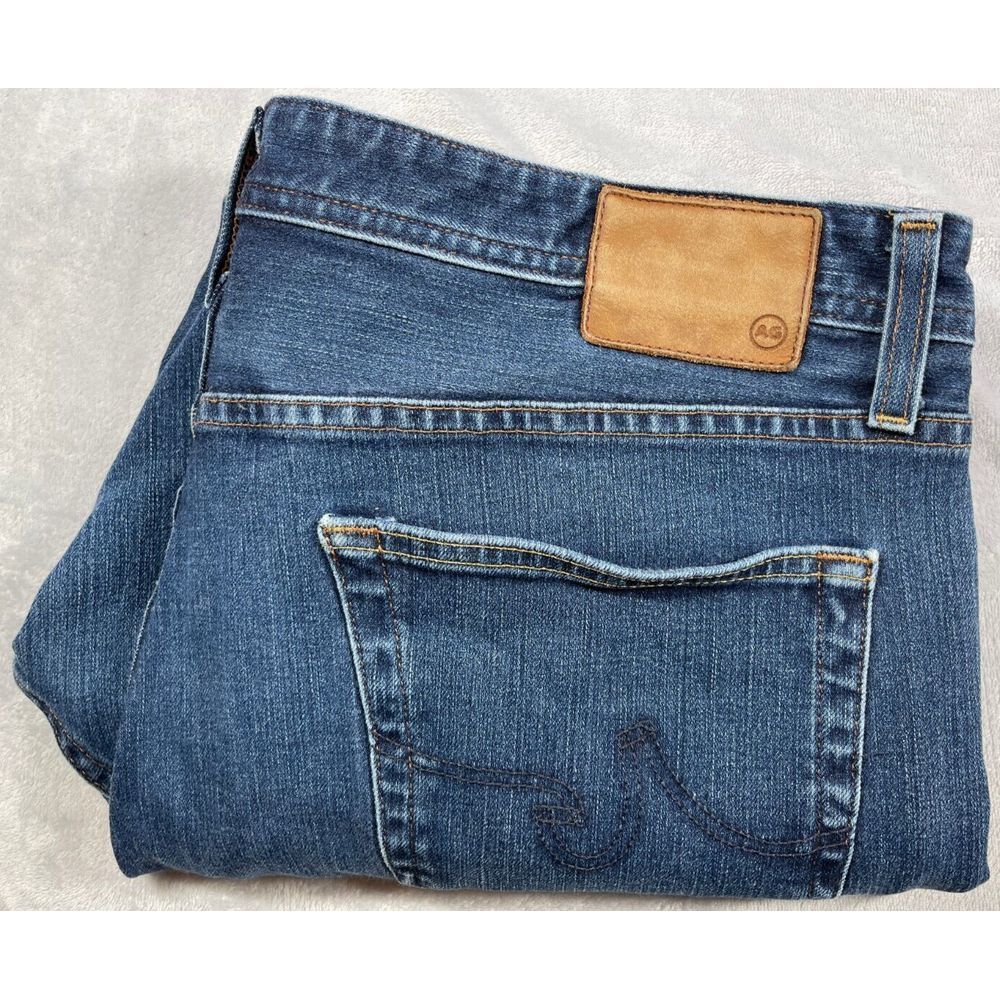 AG Adriano Goldschmied Pants Mens 40x30* Blue‎ The Everett Slim Straight 360